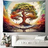 baratos Tapeçaria da Árvore da Vida-árvore da vida 3d tapeçaria pendurada hippie arte da parede grande tapeçaria mural decoração fotografia pano de fundo cobertor cortina casa quarto sala de estar decoração