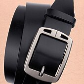 cheap Men's Belt-Men's Sashes Belt Men's belt Cowhide Alloy Modern Contemporary Solid / Plain Color Black Coffee Vacation Daily Wear Casual Daily Weekend Waist Belt