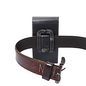 cheap Universal Phone Bags-Leather Phone Belt Case 7.2/6.5/6.2/5.2&#039;&#039; Waist Bag Magnetic Vertical Phone Case for iPhone 14 Pro Max 13 12 11 Pouch Cover Belt Clip