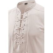 preiswerte Outfits-Retro Vintage Mittelalterlich Renaissance Bluse / Hemd Kopfschmuck Weste Seeräuber Pirat Ritter Kostüm Herren Seeräuber Maskerade Leistung Maskerade Weste Hemd Taillengürtel