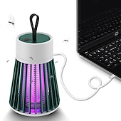 Недорогие Ошибка Zapper-Перезаряжаемый уничтожитель комаров и мух для внутреннего освещения с подвесной петлей, электрическая лампа для уничтожения, портативная светодиодная ловушка с usb для домашней спальни, кемпинга на