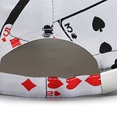 billiga Baseballkeps herr-Herr Basebollkeps Solhatt Pokerhatt Vit Blå Polyester Resor Hiphop Strandstil Utomhus Semester Hiphop-graffiti Justerbara