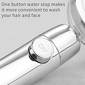 abordables appareils électroménagers-pommeau de douche à haute pression buse de pulvérisation à main à économie d&#039;eau pommeau de douche turbocompressé avec petit ventilateur fournitures de salle de bain