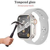 cheap Smartwatch Case-Watch Case Compatible with Apple Watch Series 8 7 41mm 45mm / Series 6 5 4 SE 40mm 44mm / Series 3 2 1 38mm 42mm Scratch Resistant All Around Protective HD Clear Tempered Glass / PC Watch Cover