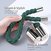 olcso Függönykiegészítők-mágneses függöny megkötős ablak, gyöngy gyöngyös függönytartók, csatos klip otthoni hálószobához irodai dekoratív függöny