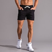 economico Pantaloncini casual-Per uomo Pantaloncini rosa Pantaloncini estivi Pantaloncini casual Tasche Liscio Comfort Traspirante Esterno Giornaliero Per uscire Di tendenza Informale Nero Bianco