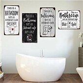 economico segno di latta in metallo-1pc sarcastico metallo targa in metallo decorazione del bagno decorazione della parete segni questo è il bagno non è un internet 20x30cm/8&#039;&#039;x12&#039;&#039;