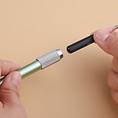 お買い得  ペン/鉛筆-鉛筆エクステンダー シングルエンドカラーメタル、鉛筆を延長して継続使用、新学期ギフト