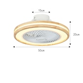cheap Ceiling Fan Lights-LED Ceiling Fans with lights Dimmable with Remote Contral 20&quot; Flush Mount Ceiling Lamp Acrylic Lampshade Chandelier Bedroom Living Room 110-240V