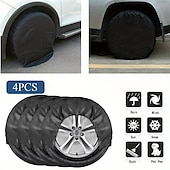 cheap Car Covers-4 Pack Waterproof Tire Covers Protect Your RV Trailer Camper Wheels from Corrosion!