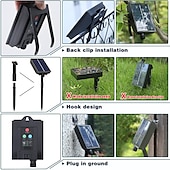 abordables Lumières de cordes solaires-Guirlande lumineuse solaire d&#039;extérieur étanche pour réception de mariage, camping, 5 m, 10 m, 20 m, à intensité variable, alimentée par USB/solaire pour tente, décoration de patio