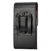 cheap Universal Phone Bags-Leather Phone Belt Case 7.2/6.5/6.2/5.2&#039;&#039; Waist Bag Magnetic Vertical Phone Case for iPhone 14 Pro Max 13 12 11 Pouch Cover Belt Clip