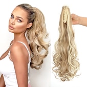 economico Code-Gancio Code Classico / sintetico / Facile da indossare Capelli sintetici Pezzo di capelli Estensione capelli Ondulato / Onda naturale 22 pollici Festa / Serata / Da tutti i giorni / Da mare
