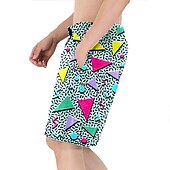 cheap Bottoms-Doll Retro Vintage 1980s Beach Shorts Men&#039;s Costume Vintage Cosplay Vacation Beach Shorts