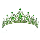 preiswerte Zubehör und mehr-funkelnde Kristall-Diademe &amp; Kronen für Frauen &amp; Mädchen Rokoko viktorianische Hochzeitsaccessoires