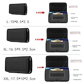 halpa universaali puhelinlaukku-puhelinkotelo nailoninen vyöklipsi 4,7–6,8 tuuman pussi kantolaukku vyölaukku