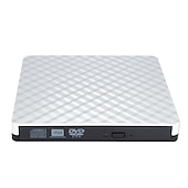 Недорогие Аудио и видео аксессуары-Внешний usb3.0dvd rw записывающий компакт-диск портативный оптический привод записывающее устройство плеер для портативных ПК macbook windows 7/8/10/11/xp/vista/linux os