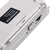 رخيصةأون مشغل MP3-مكبر صوت وسائط راديو رقمي محمول am fm مشغل موسيقى mp3 يدعم بطاقة tf / قرص USB مع شاشة عرض LED ووظيفة مصباح يدوي في حالات الطوارئ