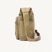 お買い得  メンズバッグ-メンズ ヴィンテージ キャンバス クロスボディ メッセンジャーバッグ – 旅行、仕事、日常使いに最適なマルチポケット ショルダーバッグ