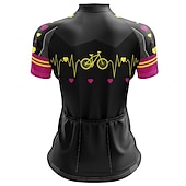 Χαμηλού Κόστους Γυναικείες φανέλες-Γυναικεία Φανέλα ποδηλασίας Βαθμίδα Καμπύλη Κοντομάνικο Ποδήλατο Αθλητική μπλούζα Μπολύζες με 3 πίσω τσέπες Ποδηλασία Βουνού Ποδηλασία Δρόμου
