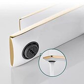 abordables Classiques-mitigeur lavabo mitigeur lavabo sur gorge, monobloc mitigeur céramique mitigeur lavabo avec flexible eau froide et eau chaude noir doré blanc chrome