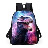 olcso Nyomtatott hátizsákok-Nagy kapacitású galaxis macskás hátizsák USB porttal – kozmikus 3D-s állatos iskolatáska laptop rekesszel általános iskolába vagy utazáshoz