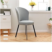 baratos Capa para Cadeira de Jantar-capa protetora para cadeira de jantar elástica capa protetora para cadeira redonda assento sem braços wingback capa protetora para sala de jantar decoração de casa lavável