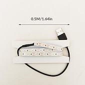 economico Lampade per coltivazione indoor-striscia led per coltivazione usb 5v spettro completo coltiva luce luce succulenta per fiori e piantine