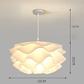 abordables Éclairages pour îlot-led pendentif lumière acrylique fleur design unique plafond en métal luminaires créatif bar style atmosphère lustre pour salon, îlot de cuisine, chambre à coucher