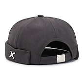 abordables Casquette de baseball pour homme-Unisexe Casquette Docker Chapeaux sans bord Noir Jaune Coton Voyage Plage Extérieur Vacances Plein Ajustable Mode