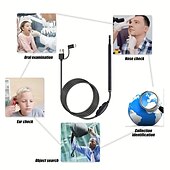 cheap Household Appliances-Three-In-One Ear Spoon Endoscope With Adjustable LED Light And 78.74inch Cable, Convenient Ear Picking Cleaning Kit, Support Type-C, Android