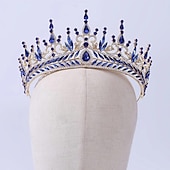 voordelige Accessoires voor haarstyling-luxe barokke kristallen bruids tiara&#039;s strass kroon bruids diadeem bruiloft haaraccessoires voor damesmode-sieraden