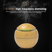 economico Umidificatori e deumidificatori-diffusore di oli essenziali con aroma usb umidificatore ad ultrasuoni per diffusore di aromi domestici diffusore di vapore luce led a 7 colori 130 ml ufficio