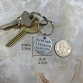 halpa Riipukset ja koristeet-henkilökohtainen lahja pariskunnille - ruostumattomasta teräksestä laserkaiverrettu ajoturvallinen avaimenperä - täydellinen ystävänpäivään!