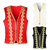 economico Cime-Vintage Steampunk 17° secolo Mascherata Gilet Abbigliamento esterno Principe Jacquard Jacquard Costume Per uomo Halloween Carnevale Mascherata Festa / Sera Carnevale di Venezia Adulti Gilet