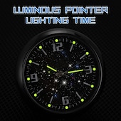 abordables Colgantes y ornamentos para coche-Nueva actualización de accesorios de reacondicionamiento de automóviles con reloj de cielo estrellado luminoso, adornos electrónicos de cuarzo, reloj aplicable para todos los automóviles