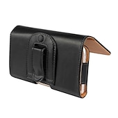 cheap Universal Phone Bags-Leather Phone Belt Case 7.2/6.5/6.2/5.2&#039;&#039; Waist Bag Magnetic Vertical Phone Case for iPhone 14 Pro Max 13 12 11 Pouch Cover Belt Clip