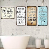 economico segno di latta in metallo-1pc sarcastico metallo targa in metallo decorazione del bagno decorazione della parete segni questo è il bagno non è un internet 20x30cm/8&#039;&#039;x12&#039;&#039;