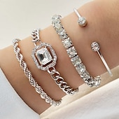 cheap Bracelets &amp; Bangles-Women&#039;s Bangle Fashion Outdoor Geometry Bracelets &amp; Bangles