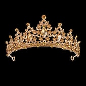preiswerte Zubehör und mehr-funkelnde Kristall-Diademe &amp; Kronen für Frauen &amp; Mädchen Rokoko viktorianische Hochzeitsaccessoires