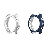 cheap Smartwatch Case-2 Pack Watch Case Compatible with Garmin Fenix 7S / Fenix 7 / Fenix 7X Scratch Resistant Ultra-thin Shockproof Soft TPU Watch Cover
