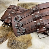cheap Medieval-Warrior Knight Ritter Viking Celtic Knight Retro Vintage Punk &amp; Gothic Medieval Renaissance 17th Century Cosplay Costume Masquerade Waist Belt Men&#039;s Women&#039;s Costume Vintage Cosplay Performance Stage