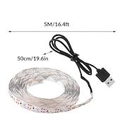 economico Lampade per coltivazione indoor-striscia led per coltivazione usb 5v spettro completo coltiva luce luce succulenta per fiori e piantine