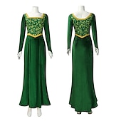 billiga Kvinnors kostymer-Shrek Prinsessa Klänningar Cosplay-kostym party Film-cosplay for Dam Vuxna Maskerad Möhippa