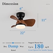 preiswerte Deckenventilator-Leuchten-Deckenventilator mit Lichtern, 22 Zoll, dimmbare LED, 3 Farben, 6 Geschwindigkeiten, Timing, umkehrbare Flügel mit Fernbedienung, Ventilator-Kronleuchter für den Haushalt, flacher, bündig montierter Deckenventilator für den Innenbereich, 220–240 V