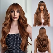 cheap Synthetic Trendy Wigs-Barbiecore Movie Wigs Blonde Highlight Wigs for Women 26 Inch Long Curly Synthetic Wigs Middle Part Blonde Highlights Hair Wigs Loose Wavy Wigs Heat Resistant