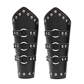 cheap Armor-Punk &amp; Gothic Medieval Renaissance Masquerade Wristband Ren Faire Warrior Knight Ritter Viking Drawstring Archery Men&#039;s Women&#039;s Viking Halloween Carnival Performance Stage Masquerade Adults&#039; Bracers