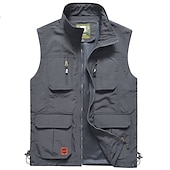 economico Gilet da Pesca per Uomo-Per uomo Gilet da pesca Gilet tattico militare Gilet / gilet da escursionismo Senza maniche Gilet / Gilet Giacca Superiore Esterno Traspirante Asciugatura rapida Leggero Multi Pocket Estate Elastene