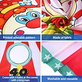 abordables Décoration extérieure-bannière de jeu de lancer de clown de carnaval avec sac de haricots pour enfants et adultes dans les activités de fête de carnaval fourniture de décoration de fête de carnaval