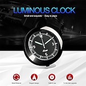 voordelige Autohangers &amp; Ornamenten-Mini Digitale Auto Klok Lichtgevende Plak-uithandige Dashboard Klok Quartz Mechanica Auto Interieur Accessoire